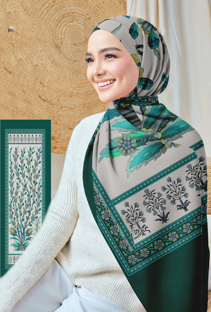 Finiki Printed Chiffon Hijab - ANNAH HARIRI