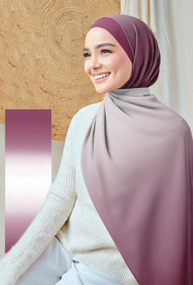 Krasota Printed Chiffon Hijab - ANNAH HARIRI