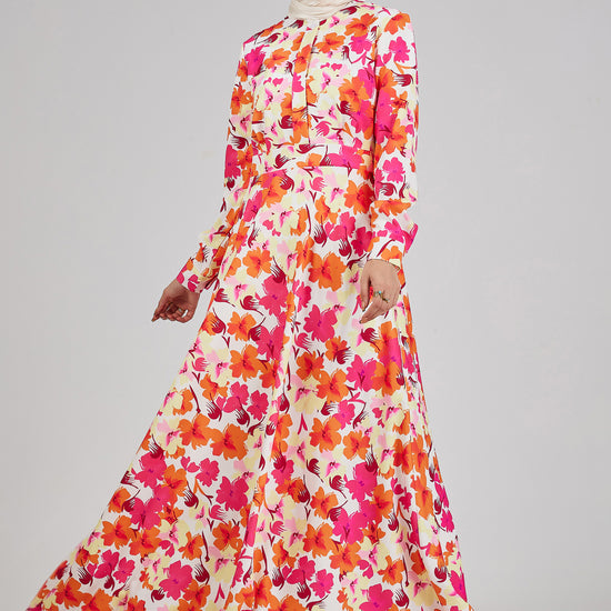 Front view of the Lumiere Floral Maxi Dress by Annah Hariri