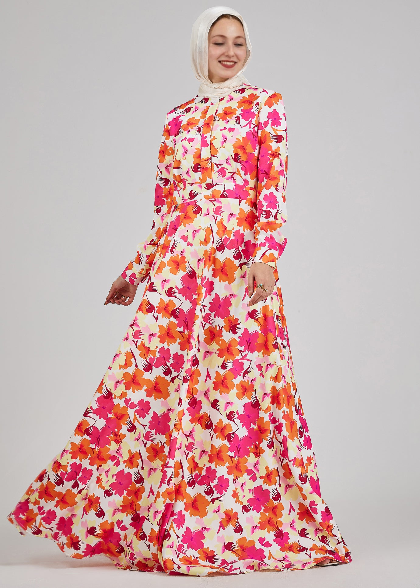 Front view of the Lumiere Floral Maxi Dress by Annah Hariri