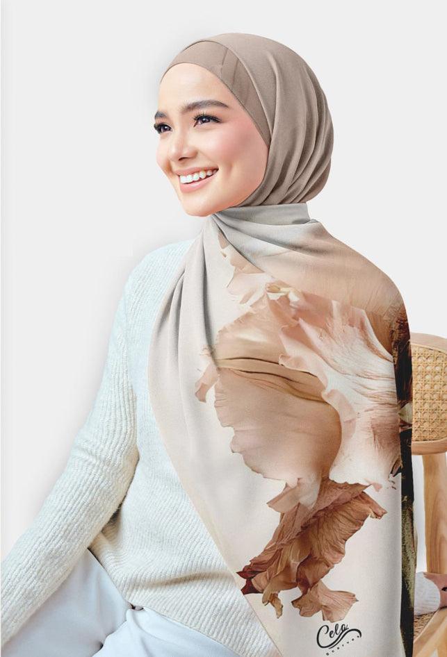 Roxsy Printed Chiffon Hijab - ANNAH HARIRI