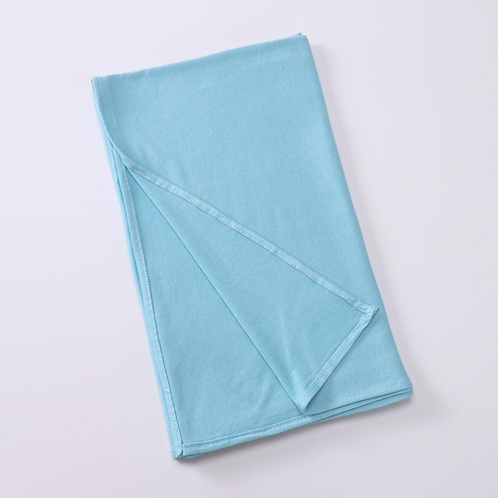 Sky blue Buter Toffi Scarf which does not need a pin - ANNAH HARIRI