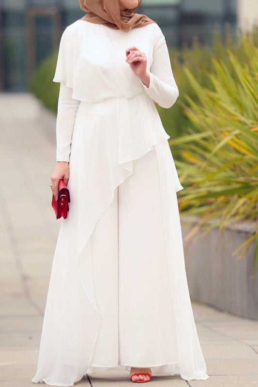 Awesome White Jumpsuit - ANNAH HARIRI