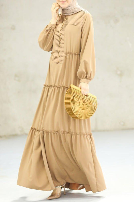 Beige Comfort Dress - ANNAH HARIRI