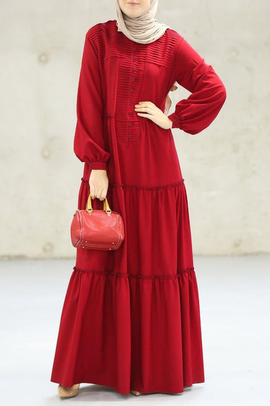 Comfort Red Dress - ANNAH HARIRI