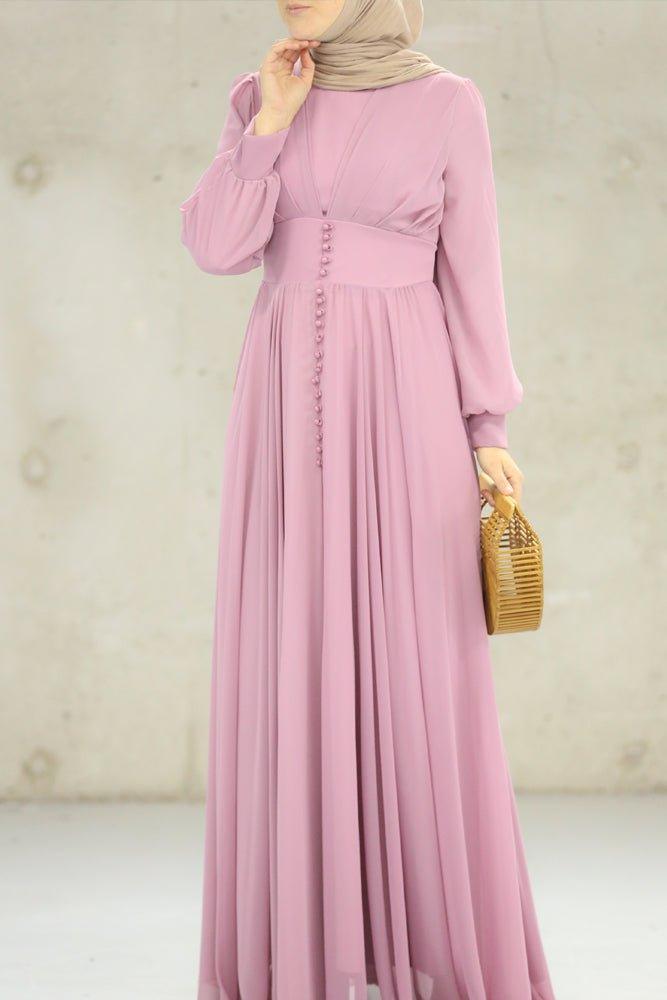 Empire Pink Dress - ANNAH HARIRI