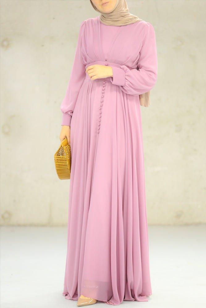 Empire Pink Dress - ANNAH HARIRI