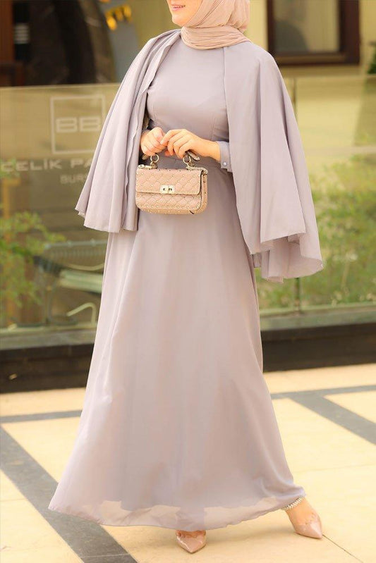 Grey Delicate Dress - ANNAH HARIRI