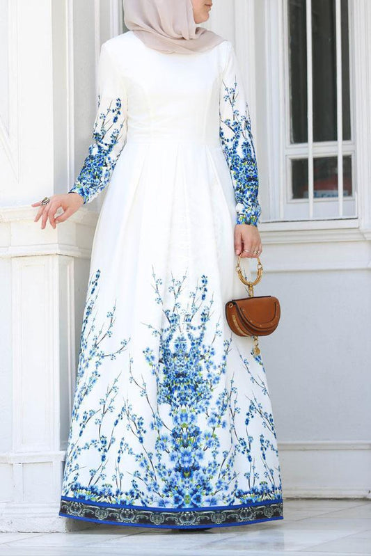 Gzhel Modest Dress - ANNAH HARIRI