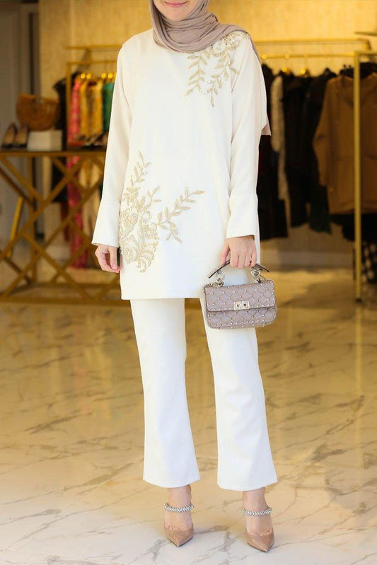 Hesna Embroidered Set - ANNAH HARIRI